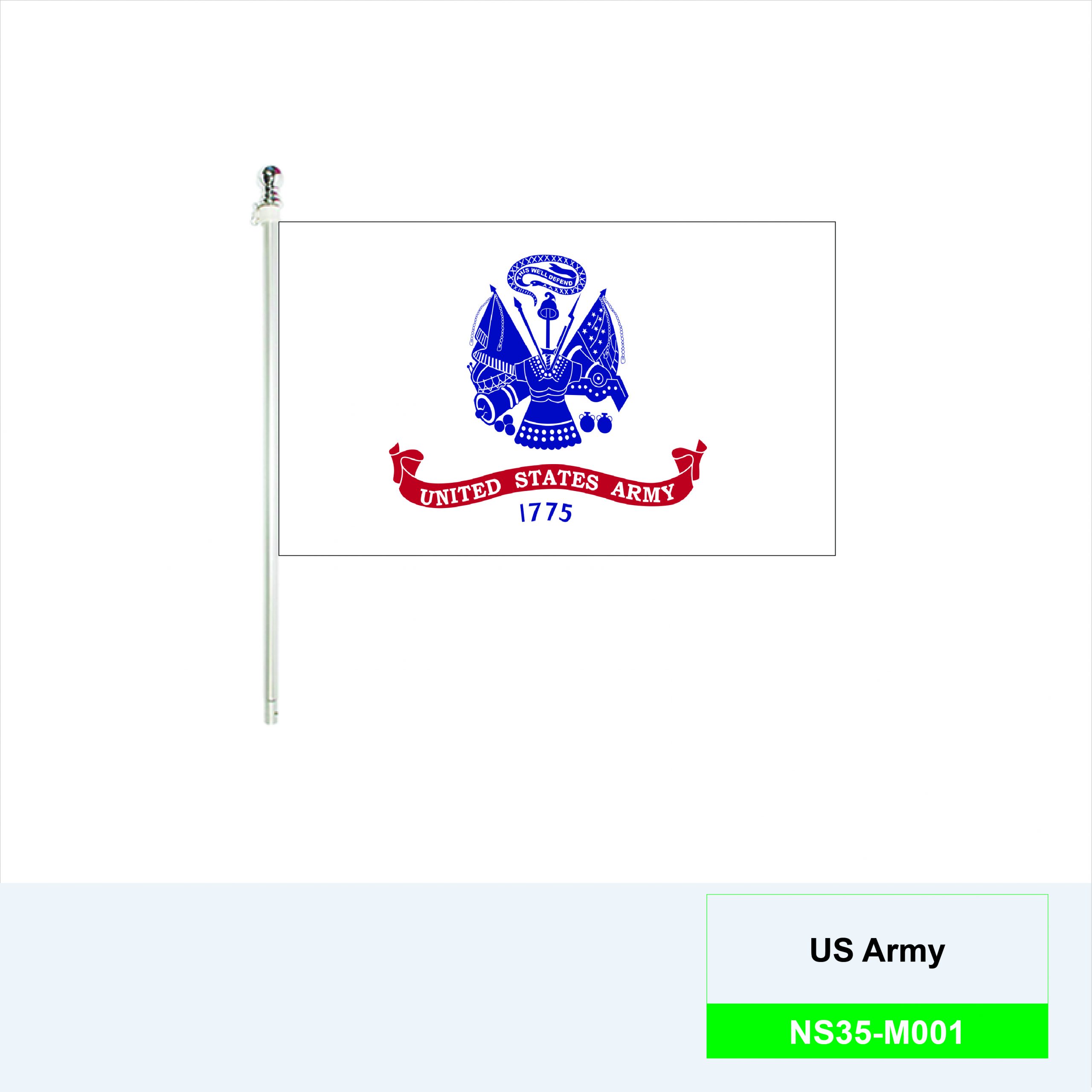 US-ARMY 3’X5′ Flag – Global Advertising Solutions