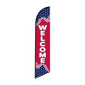 Welcome American Flag theme